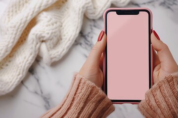 Capturing mobile connectivity cozy home setting digital device display warm environment close-up view lifestyle concept