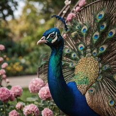 Obraz premium A cheetah in a sleek, black iron cage under the golden light of dawn in the savanna. 