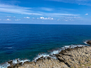Sea waves. Sea. Rocky shore