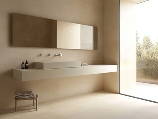 Modern Minimalist Bathroom Design With Natural Light