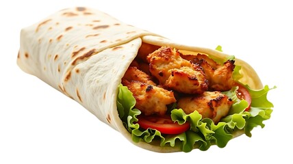 mexican chicken wrap with vegetables