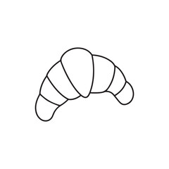 Croissant icon vector logo symbol