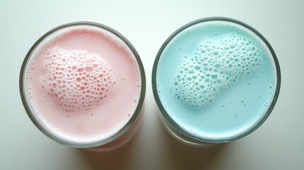 Colorful Milk Alternatives in Artistic Presentation