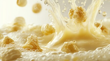 Creamy Milk Splash with Dynamic Composition