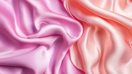 Obraz premium Soft Touch of Silk in Pink and Peach Shades for Elegant Decor