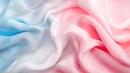 Fototapeta premium Soft and Colorful Fabric Texture in Blue and Pink Tones