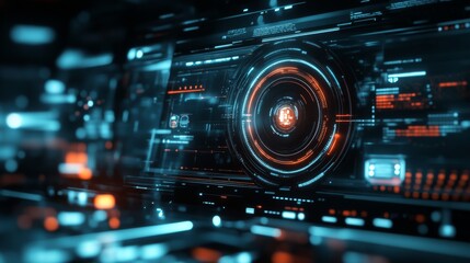 Futuristic Home Entertainment Technology Background