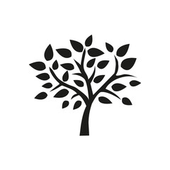 Obraz premium a tree image with black colour