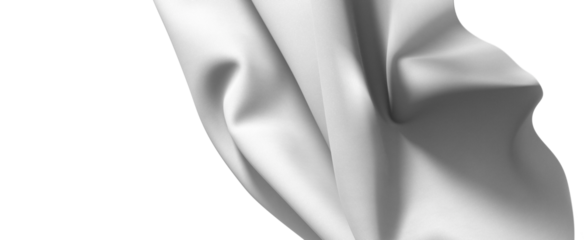 Abstract White Fabric Drape Texture Background