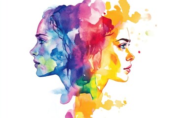 Two women standing together, one with blonde and the other with red hair