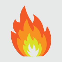 Image design Vector of a blazing fire