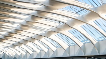 Obraz premium Sustainable Building Design with Clean Daylight Lighting