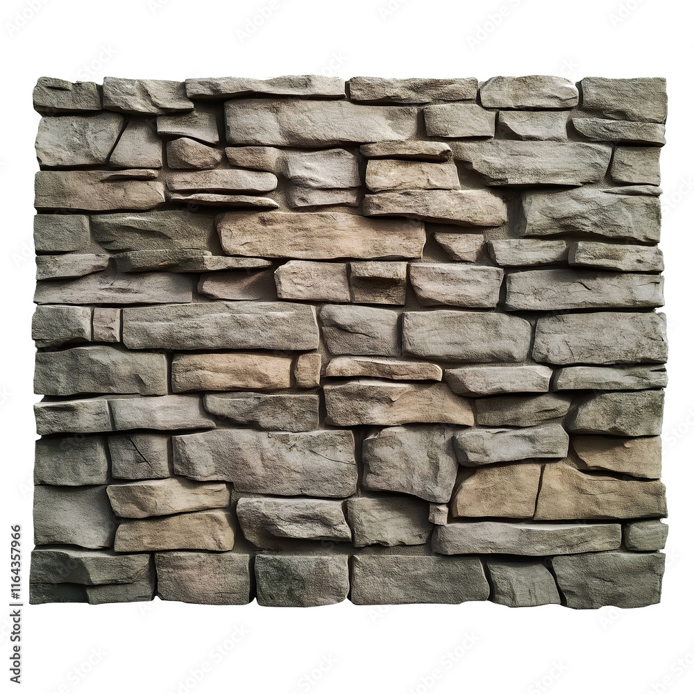 Poster Decorative stone wall cladding showing rough texture surface
