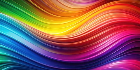 Obraz premium Abstract Colorful Swirling Wave Background Design for Modern Presentations