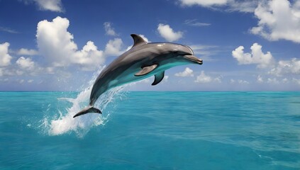 Fototapeta premium dolphin in the sea
