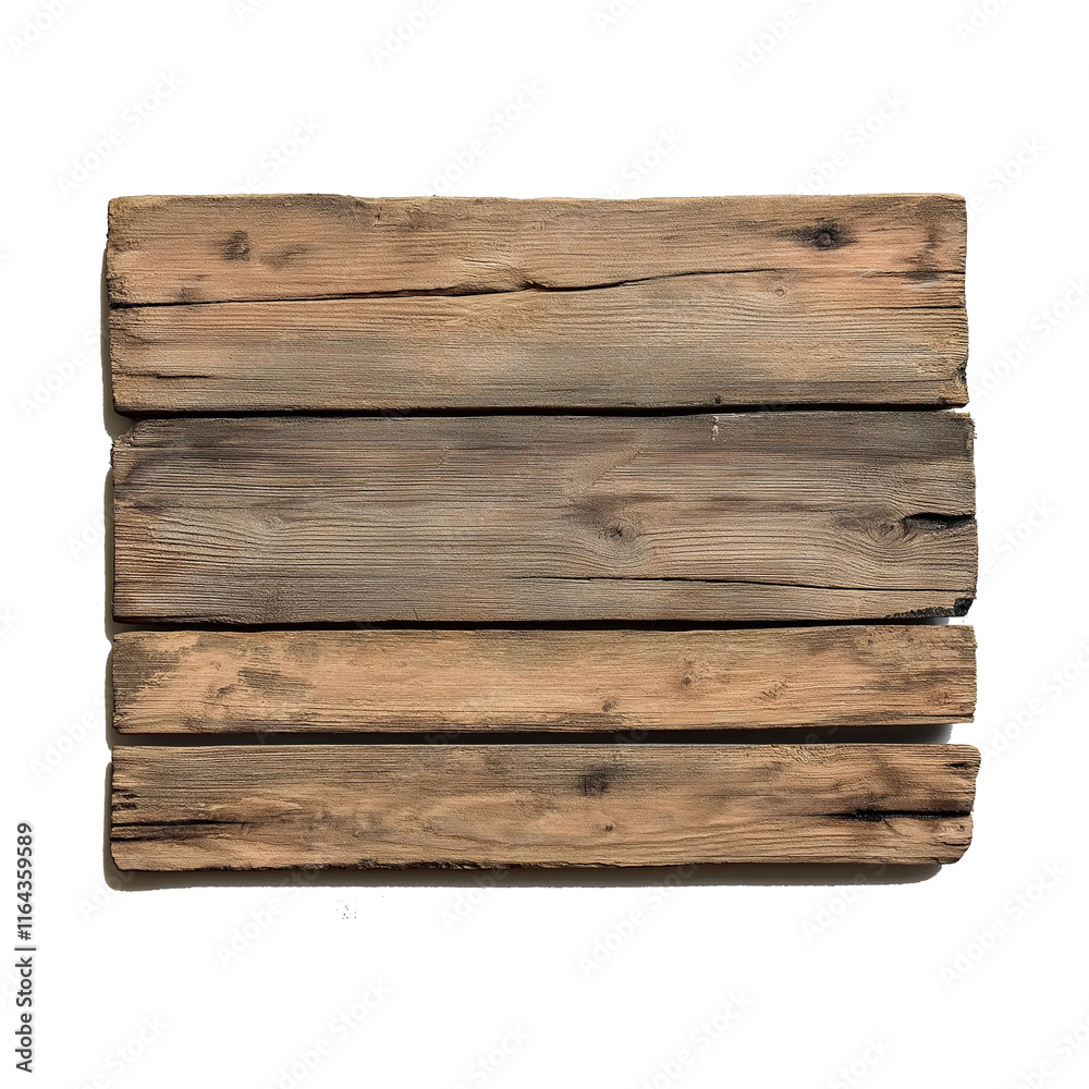 Poster Old wooden planks creating rustic background texture