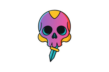 cartoon skull
