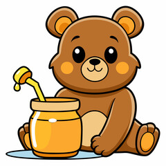 teddy bear in a cup