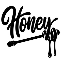 Sticker design of Honey