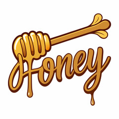Sticker design of Honey