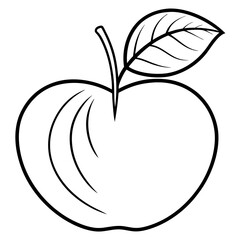 apple with leaf