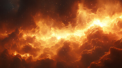 Fototapeta premium Fire burning brightly, background 