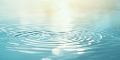 A close-up view of water ripples on the surface of a pool