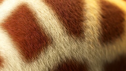 Soft fur featuring brown and white stripes, creating a stunning natural pattern, ideal for enhancing backgrounds or adding texture to various designs