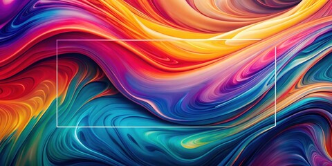 Obraz premium Abstract Colorful Swirling Paint Texture with Space for Text or Logo