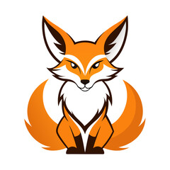 Fennec Fox Mascot Logo Icon - Vector Illustration