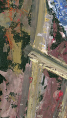 Expression of painting color and brushstroke.  Abstract illustration for background