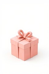 Obraz premium there is a pink gift box with a bow on top