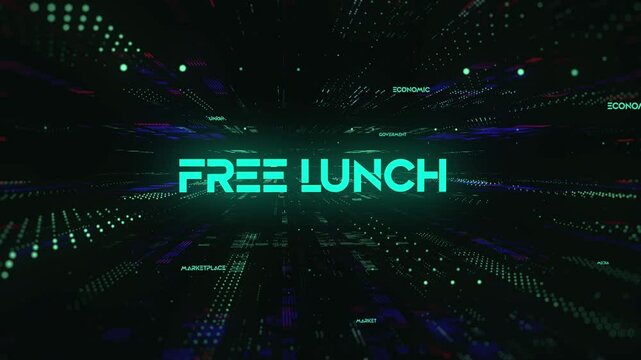 Sci-Fi Digital Economics Word Free lunch