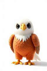 Fototapeta premium there is a stuffed animal that is standing on a white surface