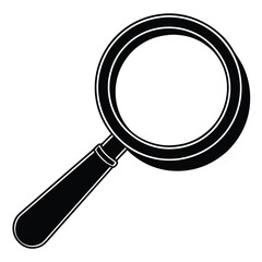 A magnifying glass is a convex lens that enlarges objects when viewed through it. It’s commonly used for reading small text, examining details, or scientific observation.