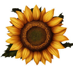 Fototapeta premium sunflower isolated on white