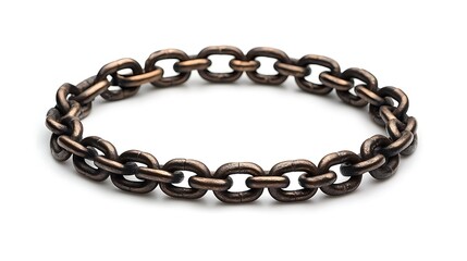 Obraz premium A silver chain laid 