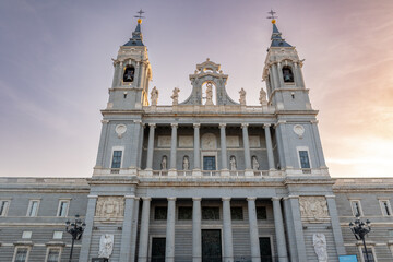 Holy Metropolitan Cathedral Church of Saint Mary the Royal of Almudena, known simply as the Almudena Cathedral, in Madrid, Spain