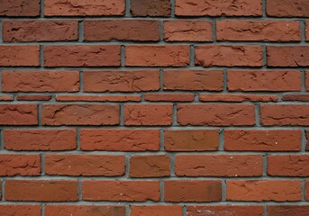 Fototapeta premium Red brick background pattern. Brickwork. Background of red bricks. 