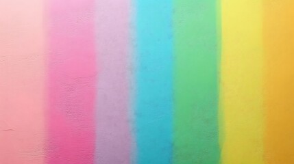 Fototapeta premium Pastel Rainbow Stripes on Textured Wall