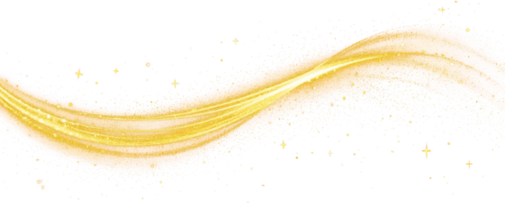 Golden glitter curve shiny sparkling vibrant arc sparkling gold curve, radiant and alive