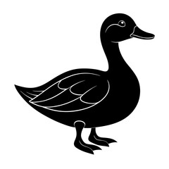 Duck Silhouette vector illustration