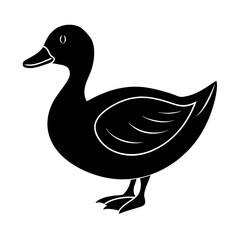 Duck Silhouette vector illustration