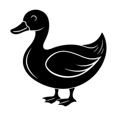 Duck Silhouette vector illustration