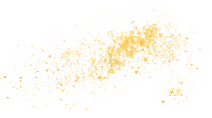 Pile biscuit crumbs flying, isolated on white, clipping path