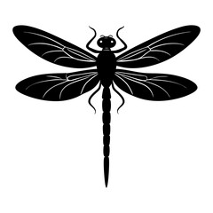 Dragonfly Silhouette vector illustration