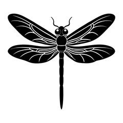 Dragonfly Silhouette vector illustration