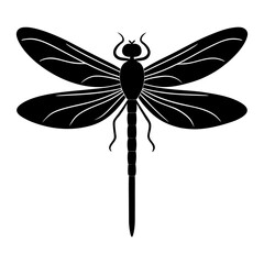 Dragonfly Silhouette vector illustration