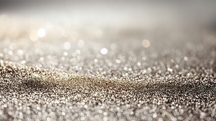 Glittering Silver and Gold Abstract Background
