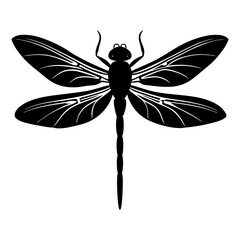 Dragonfly Silhouette vector illustration